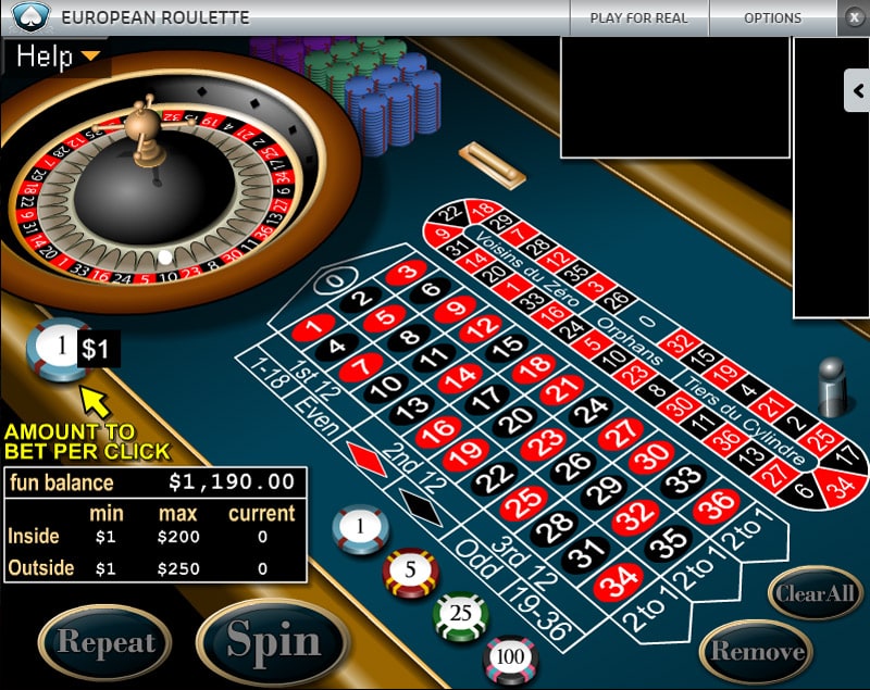 European Roulette at Silver Oak Casino