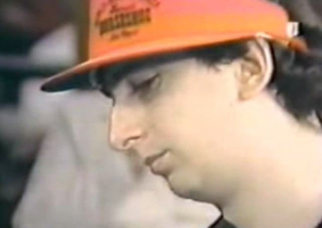 Young Erik Seidel, just moments before the all-in move against Johnny Chan, immortalized in the movie "Rounders"