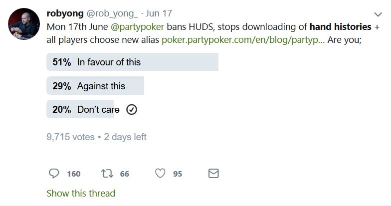 partypoker hand history twitter survey