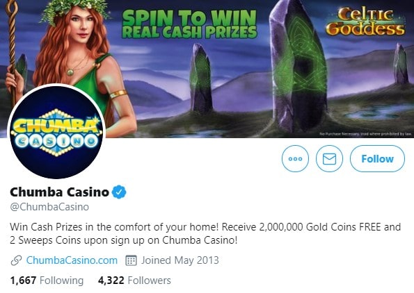 Chumba Casino Bonus Twitter
