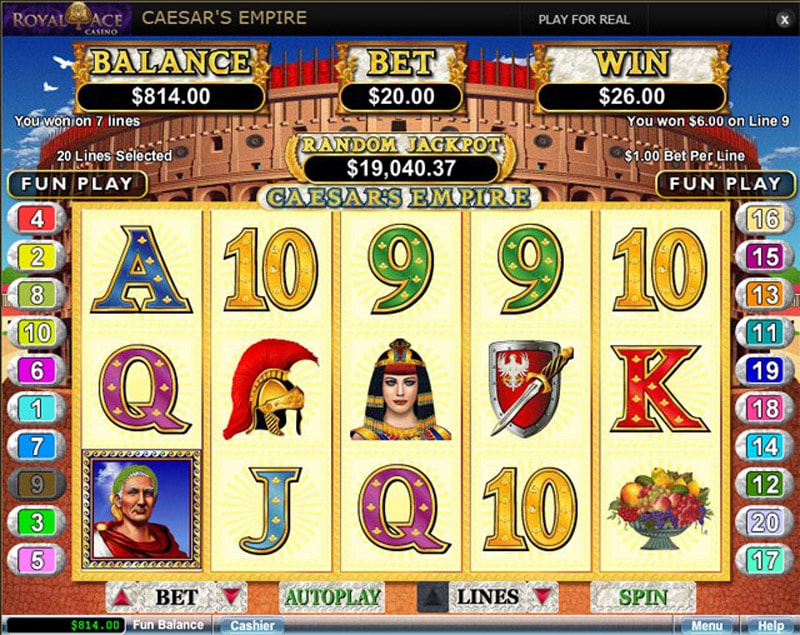 Royal Ace Casino Slot Variety