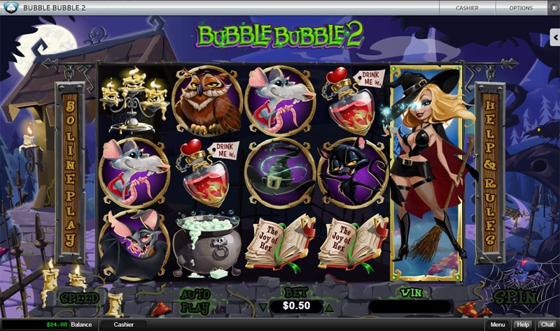 The Bubble Bubble 2 Slot at Silver Oak Casino