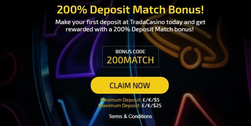 Trada Casino Deposit Bonus