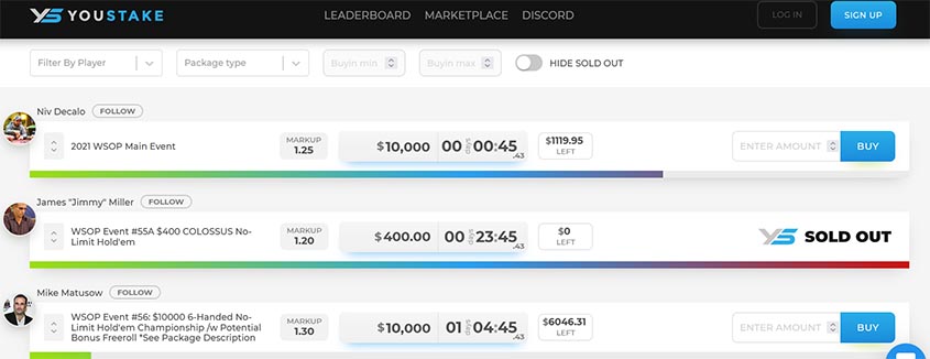 YouStake Poker Staking