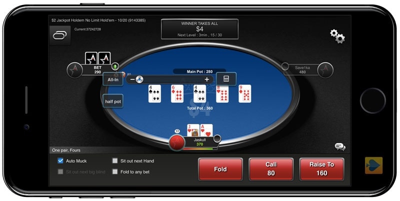 ACR Mobile Poker Table