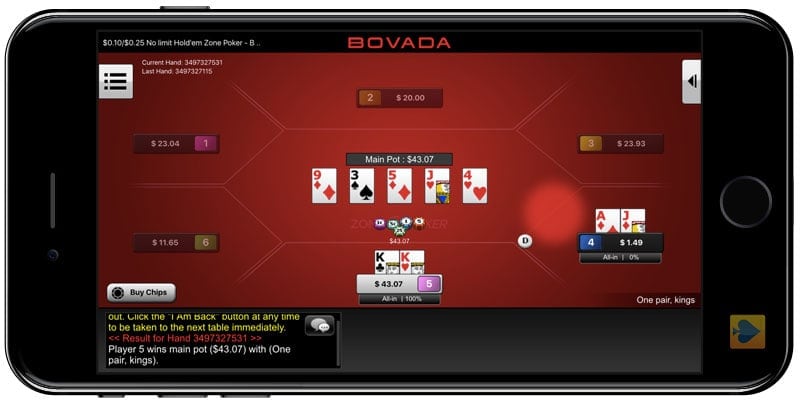 Bovada Poker iPhone App