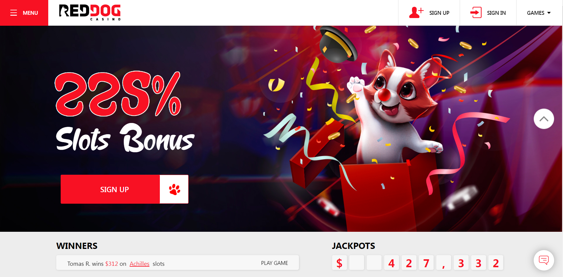 Red Dog Casino Bonus