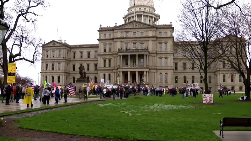 michigan capitol protests