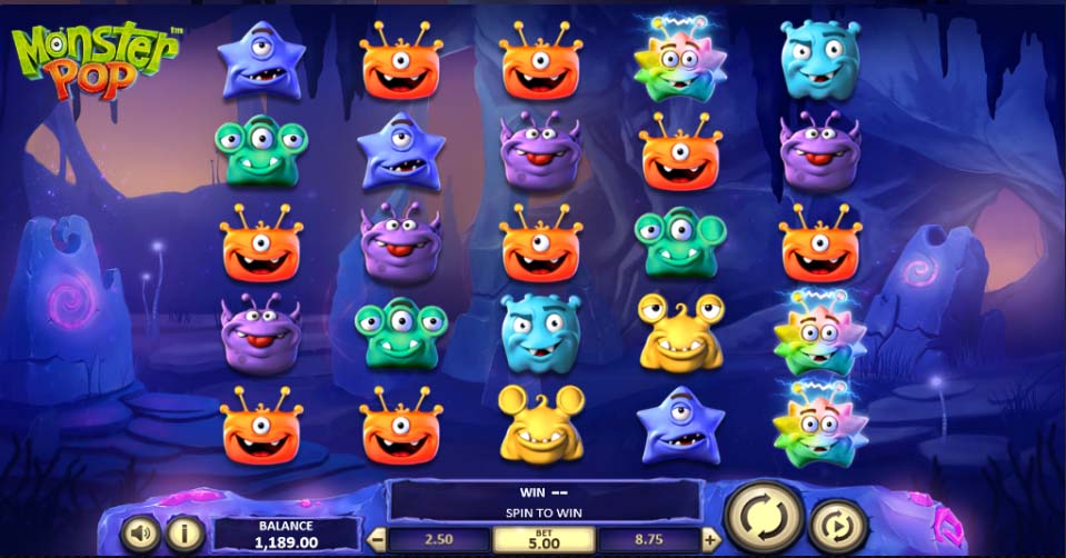 Monster Pop slot from Super Slots