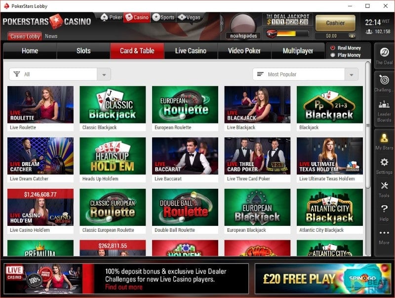 PokerStars Casino Games