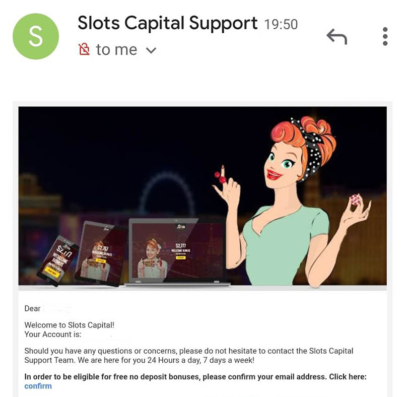 slots capital welcome bonus